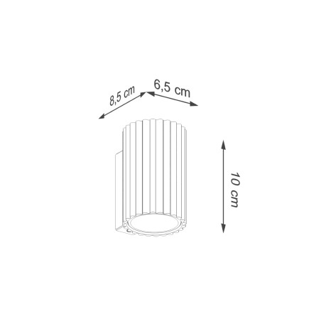 Aplique de pared Moto dorado 10