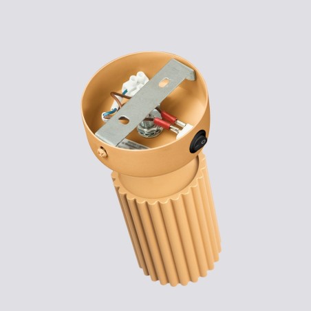 Aplique de pared Moto, dorado con interruptor