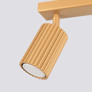 Regleta Moto dorado, 2 luces