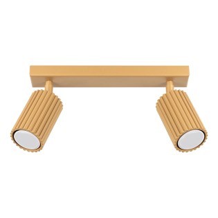 Regleta Moto dorado, 2 luces