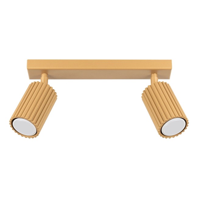 Regleta Moto dorado, 2 luces