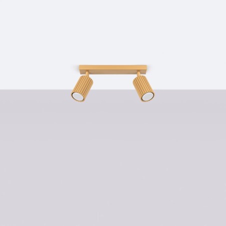 Regleta Moto dorado, 2 luces