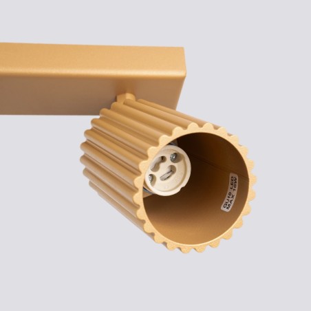 Regleta Moto dorado, 3 luces