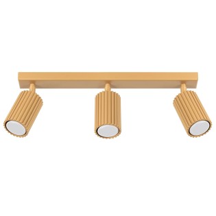 Regleta Moto dorado, 3 luces