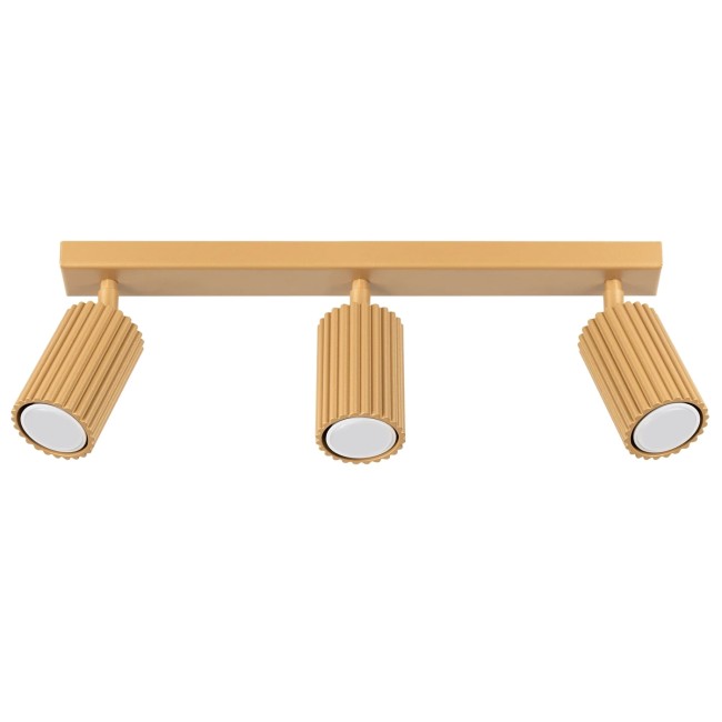 Regleta Moto dorado, 3 luces