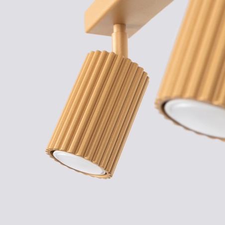 Regleta Moto dorado, 3 luces