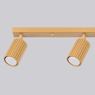 Regleta Moto dorado, 4 luces