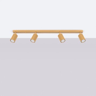 Regleta Moto dorado, 4 luces