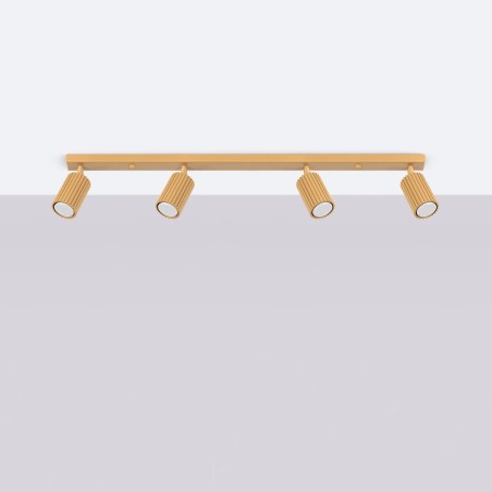 Regleta Moto dorado, 4 luces