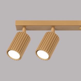 Regleta Moto dorado, 6 luces