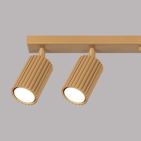 Regleta Moto dorado, 6 luces