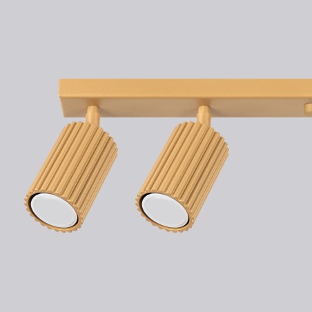 Regleta Moto dorado, 6 luces