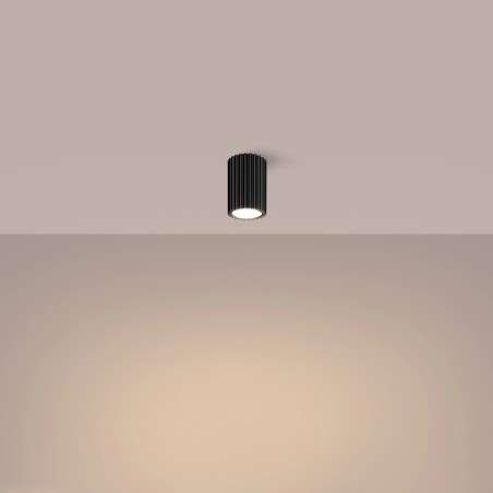 Foco de superficie Moto negro 10