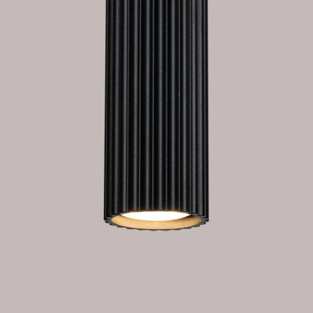 Lámpara colgante Moto negro, 1 luz