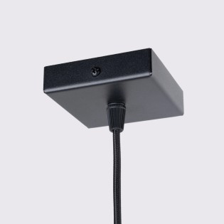 Lámpara colgante Moto negro, 1 luz
