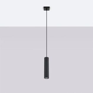 Lámpara colgante Moto negro, 1 luz