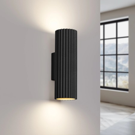 Aplique de pared Moto negro 20