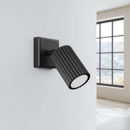 Aplique de pared Moto negro