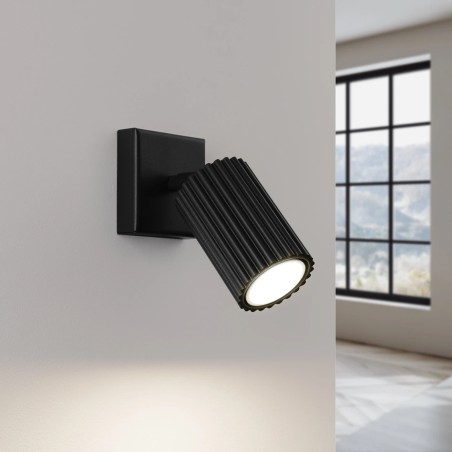 Aplique de pared Moto negro