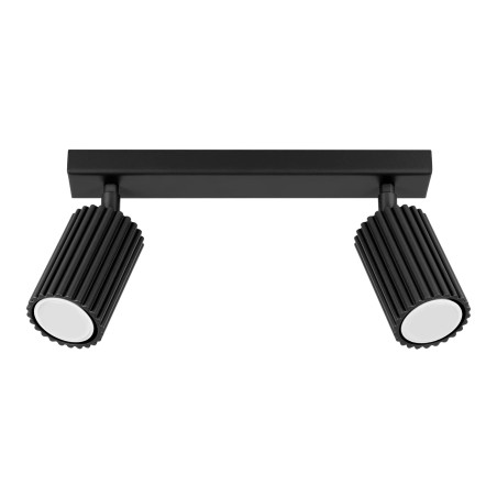 Regleta Moto negro, 2 luces