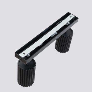 Regleta Moto negro, 2 luces