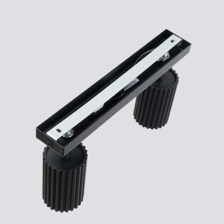 Regleta Moto negro, 2 luces