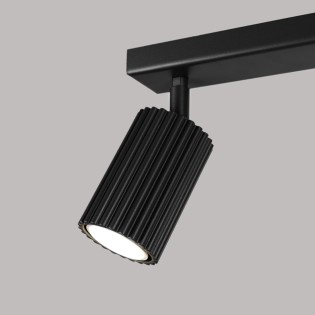 Regleta Moto negro, 2 luces