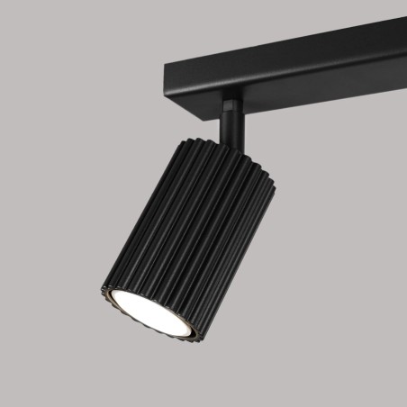 Regleta Moto negro, 2 luces