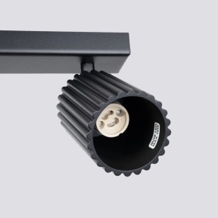 Regleta Moto negro, 3 luces