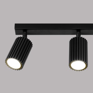 Regleta Moto negro, 3 luces