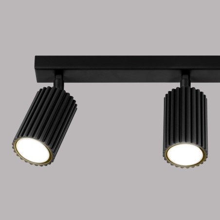 Regleta Moto negro, 3 luces