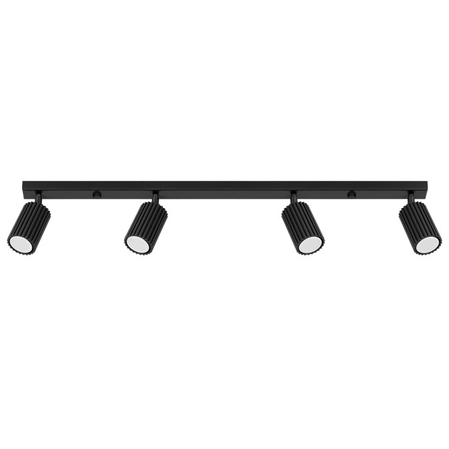 Regleta Moto negro, 4 luces