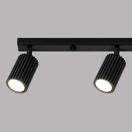 Regleta Moto negro, 4 luces