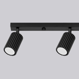 Regleta Moto negro, 4 luces