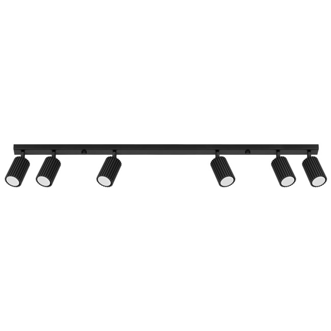 Regleta Moto negro, 6 luces