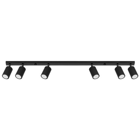 Regleta Moto negro, 6 luces