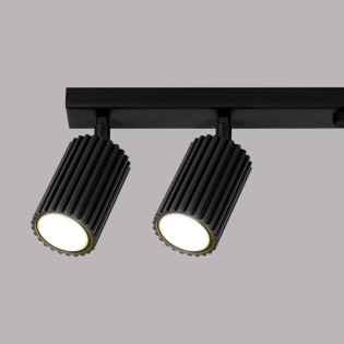 Regleta Moto negro, 6 luces