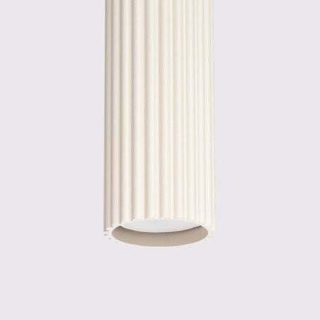 Lámpara colgante Moto beige, 3 luces