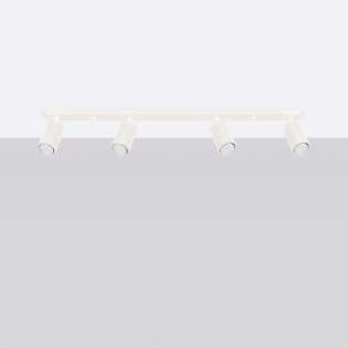 Regleta Moto beige, 4 luces