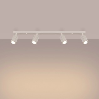 Regleta Moto beige, 4 luces