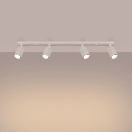 Regleta Moto beige, 4 luces