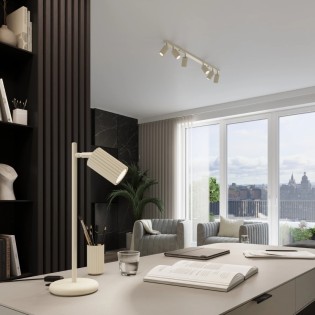 Lámpara de mesa Moto beige