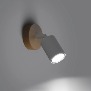 Aplique de pared Elluae blanco