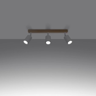 Regleta Elluae blanco, 3 luces