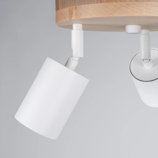 Plafón Elluae blanco, 3 luces