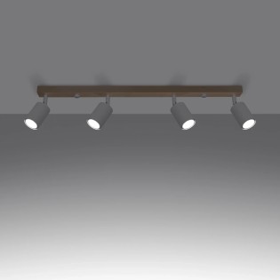 Regleta Elluae blanco, 4 luces