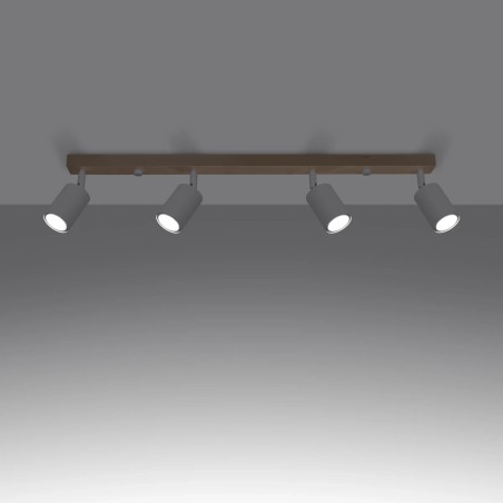 Regleta Elluae blanco, 4 luces