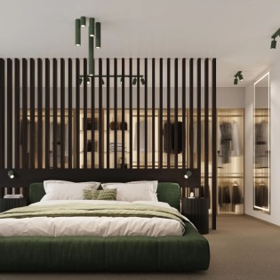 Foco de superficie Moto verde 30