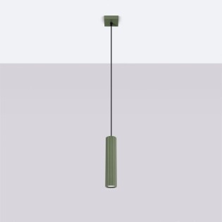 Lámpara colgante Moto verde, 1 luz