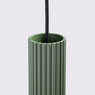 Lámpara colgante Moto verde, 1 luz